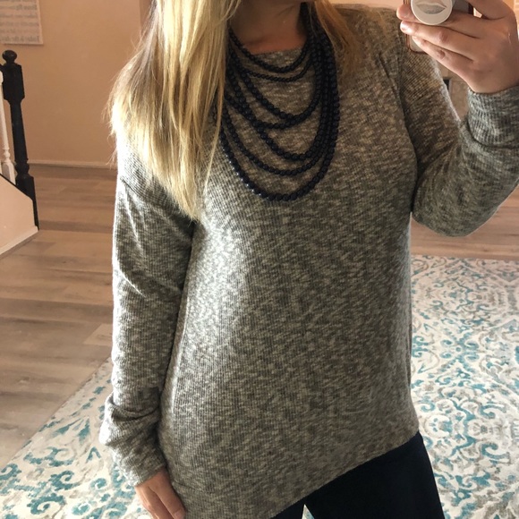 ❗️Last 1! MEDIUM Super soft marbled taupe top - Picture 4 of 5